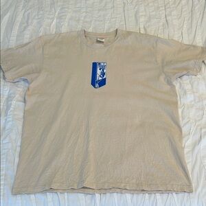 Supreme Beige Phone Booth Graphic T-Shirt L